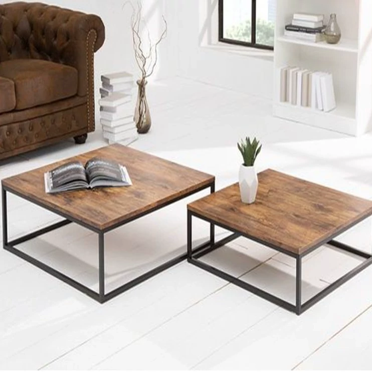 میز جلو مبلی چوب فلز مدل هورشید دو عددی با ارسال از کرج پس کرایه