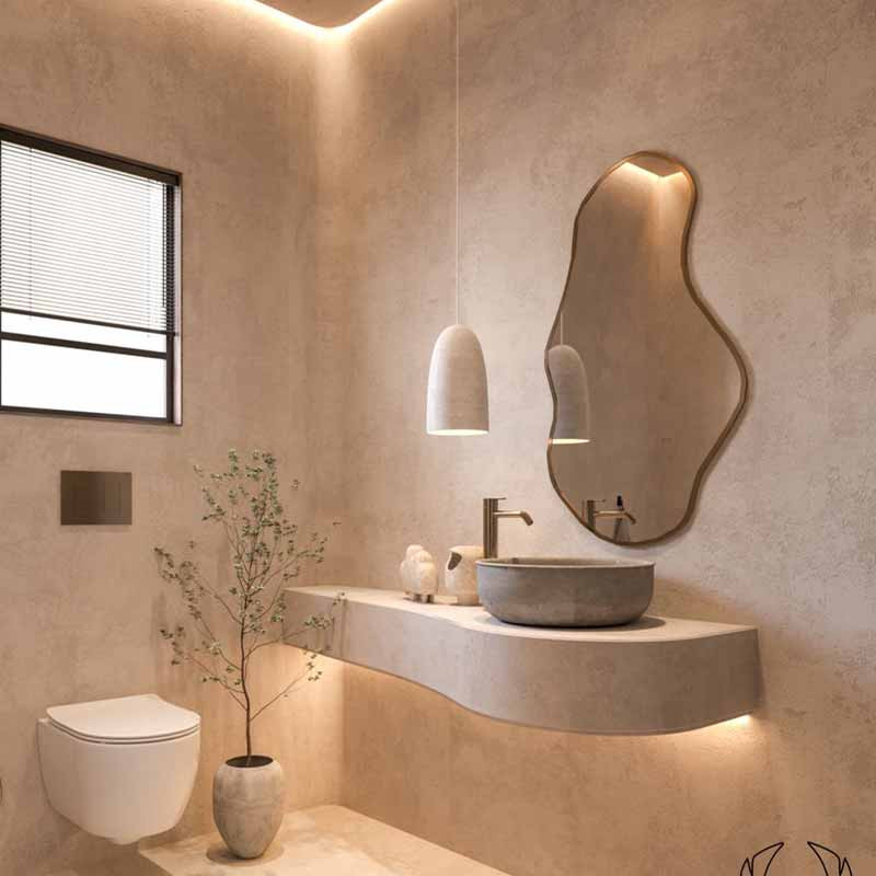 آینه سرویس بهداشتی طرح سانا کد SA-100-70